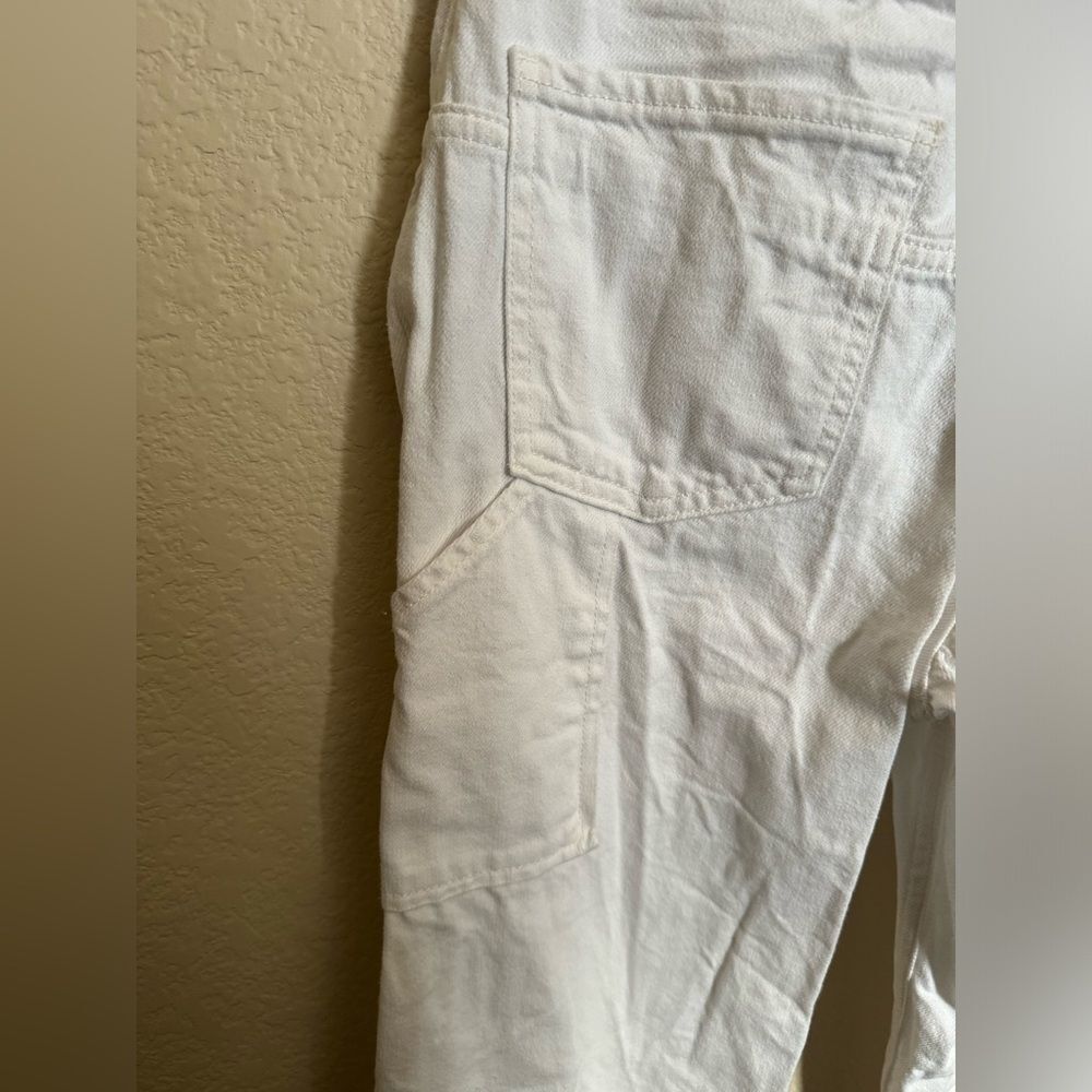 Free People We The Free Tinsley Baggy‎ High Rise Jean Size 26 in Optic White - Picture 9 of 11